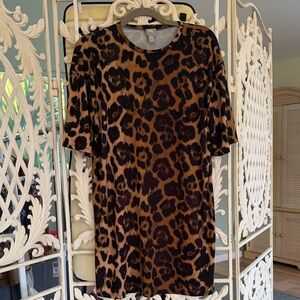 ASOS Animal Print Tee Shirt Dress